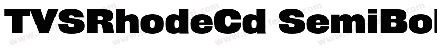 TVSRhodeCd SemiBold Bold字体转换